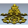 Картуш "Златая Роза" - 3D модель в формате STL для ЧПУ
