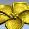 Цветочный рельеф - 3D модель STL для ЧПУ