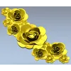 Каскад роз - 3D модель stl для ЧПУ