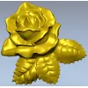 Роза в высоком рельефе - STL 3D модель для ЧПУ