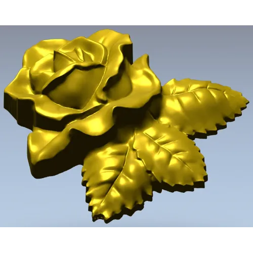Роза в высоком рельефе - STL 3D модель для ЧПУ