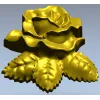 Роза в высоком рельефе - STL 3D модель для ЧПУ