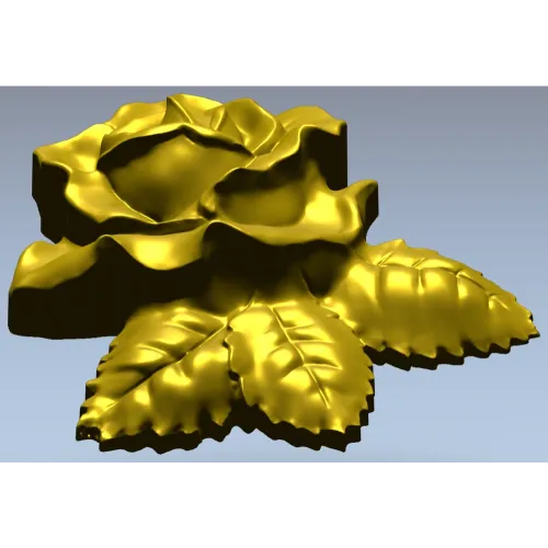 Роза в высоком рельефе - STL 3D модель для ЧПУ