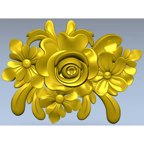 Летний букет - 3D модель STL для ЧПУ
