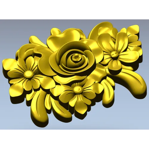 Летний букет - 3D модель STL для ЧПУ