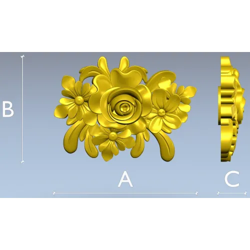 Летний букет - 3D модель STL для ЧПУ