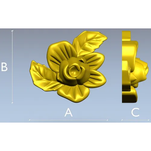 Роза Элегия - 3D модель в формате STL для ЧПУ
