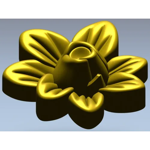 Рельефная розетка "Лепесток" - 3D модель STL для ЧПУ