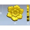 Декоративная розетка цветок - STL модель для ЧПУ