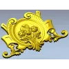 Картуш "Розалия" - декоративная 3D модель STL для ЧПУ
