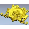 Картуш "Розалия" - декоративная 3D модель STL для ЧПУ