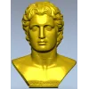Hellenistic Youth Bust - STL 3D model for CNC milling