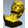 Hellenistic Youth Bust - STL 3D model for CNC milling