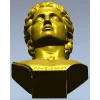 Hellenistic Youth Bust - STL 3D model for CNC milling