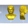 Hellenistic Youth Bust - STL 3D model for CNC milling