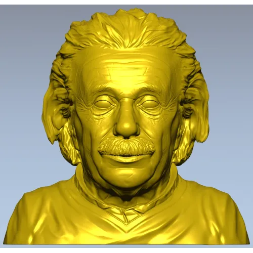 Бюст пожилого учёного - 3D модель STL для ЧПУ
