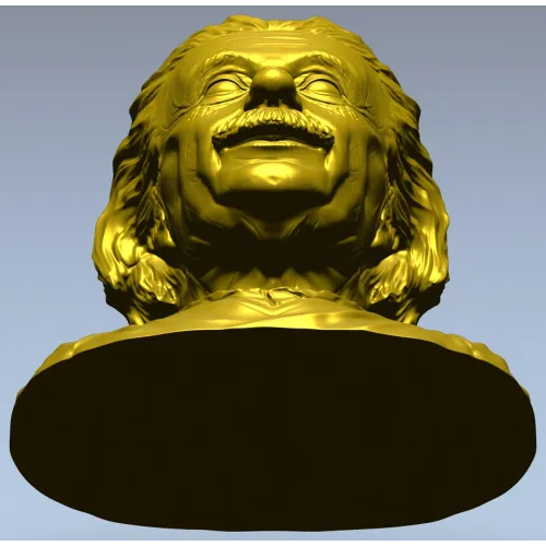 Бюст пожилого учёного - 3D модель STL для ЧПУ