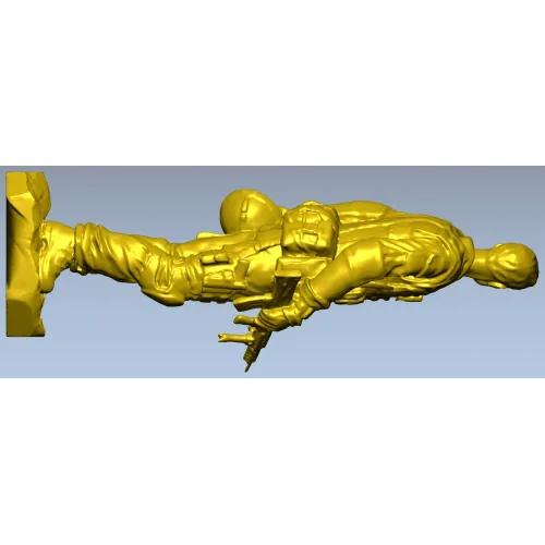 American Soldier 3D Model (STL) for CNC Milling