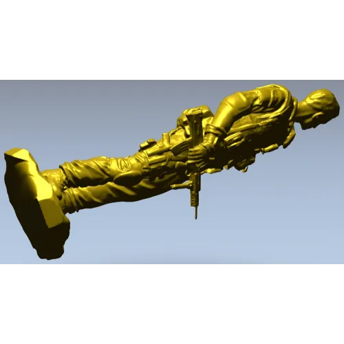 American Soldier 3D Model (STL) for CNC Milling