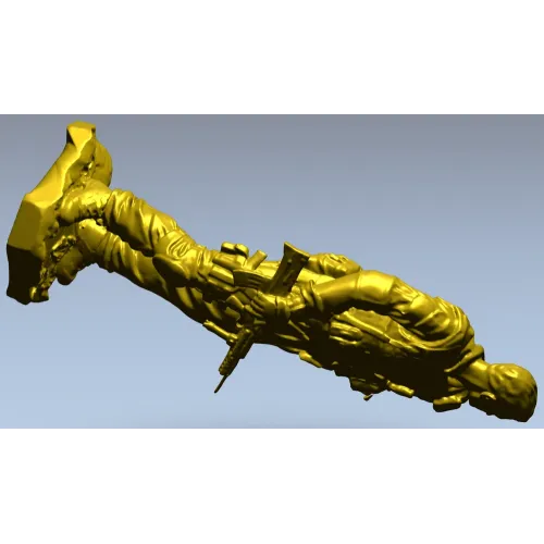 American Soldier 3D Model (STL) for CNC Milling