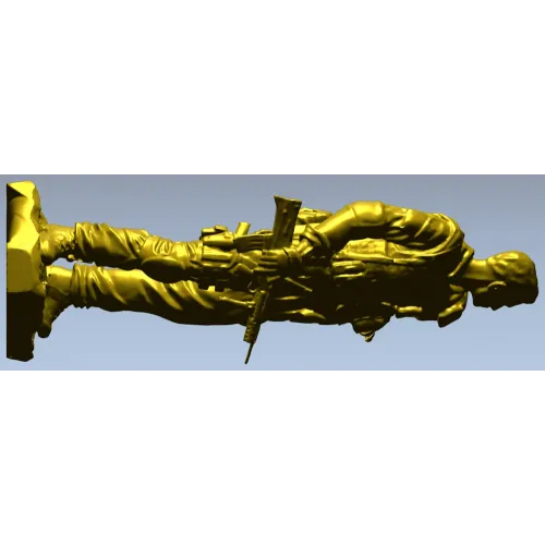 American Soldier 3D Model (STL) for CNC Milling