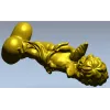 Reclining Cupid on Heart - high-relief STL 3D model for CNC