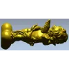 Reclining Cupid on Heart - high-relief STL 3D model for CNC