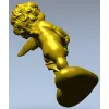 Купидон на подушке - 3D модель STL для ЧПУ