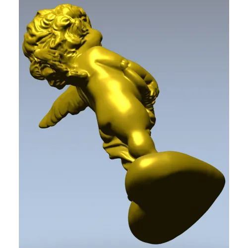 Купидон на подушке - 3D модель STL для ЧПУ