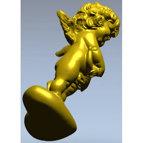 Купидон на подушке - 3D модель STL для ЧПУ