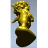 Купидон на подушке - 3D модель STL для ЧПУ
