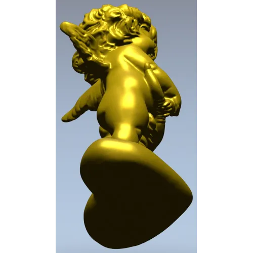 Купидон на подушке - 3D модель STL для ЧПУ