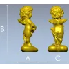 Купидон на подушке - 3D модель STL для ЧПУ