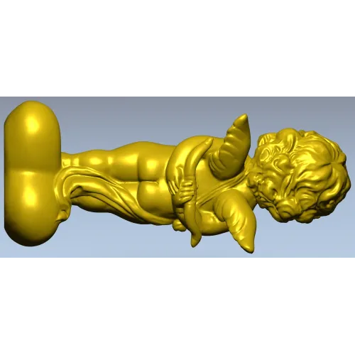 Купидон с сердцем - 3D модель STL для ЧПУ