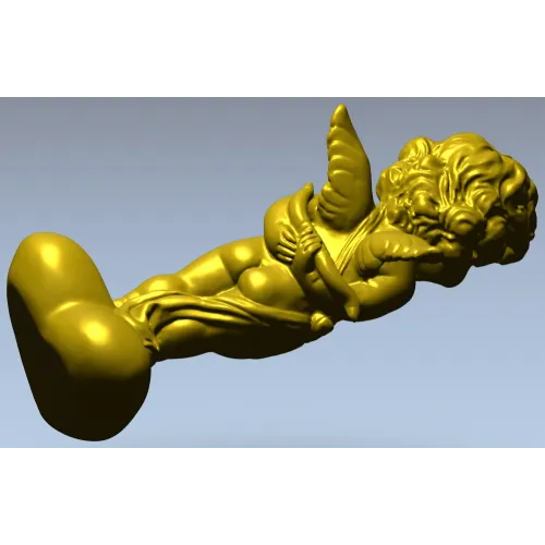 Купидон с сердцем - 3D модель STL для ЧПУ