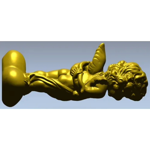 Купидон с сердцем - 3D модель STL для ЧПУ