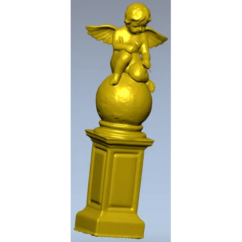 Херувим на постаменте - 3D модель STL для ЧПУ