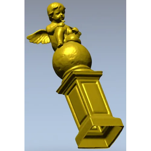 Херувим на постаменте - 3D модель STL для ЧПУ