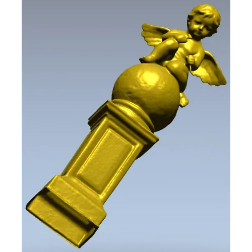 Херувим на постаменте - 3D модель STL для ЧПУ