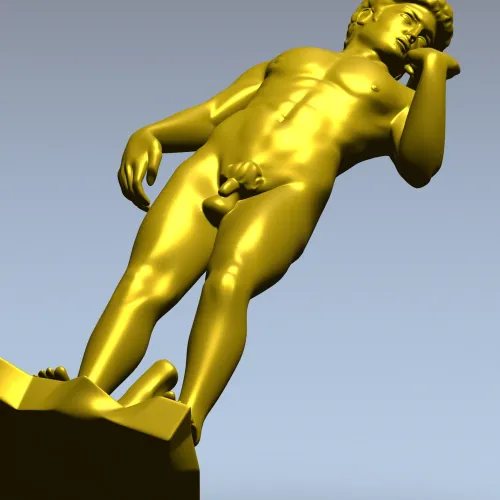 3D модель статуи Давида в формате STL для ЧПУ