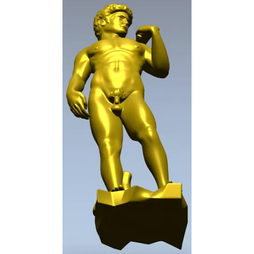 3D модель статуи Давида в формате STL для ЧПУ