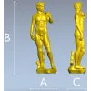 3D модель статуи Давида в формате STL для ЧПУ