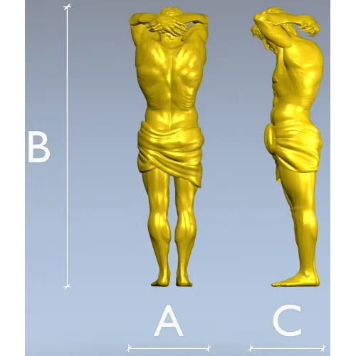 Атлант - 3D модель для ЧПУ в формате STL