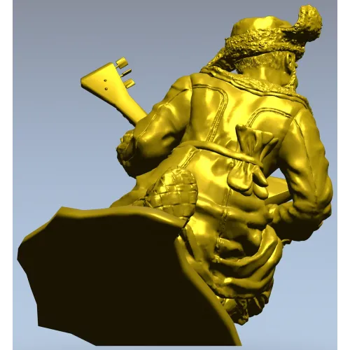 Балалайщик - 3D модель STL для ЧПУ