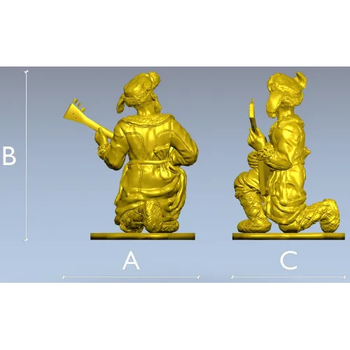 Балалайщик - 3D модель STL для ЧПУ