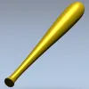 STL 3D модель биты для ЧПУ - классический профиль