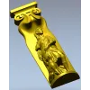 Пилястра "Охотница с псом" - 3D модель STL для ЧПУ