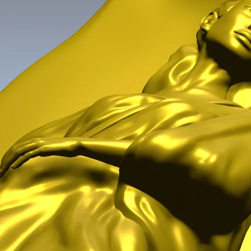 Пилястра "Охотница с псом" - 3D модель STL для ЧПУ