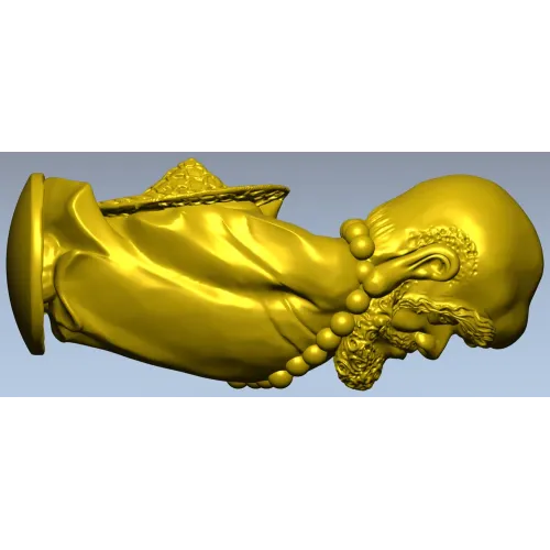 Бюст Бодхидхармы - 3D модель STL для ЧПУ