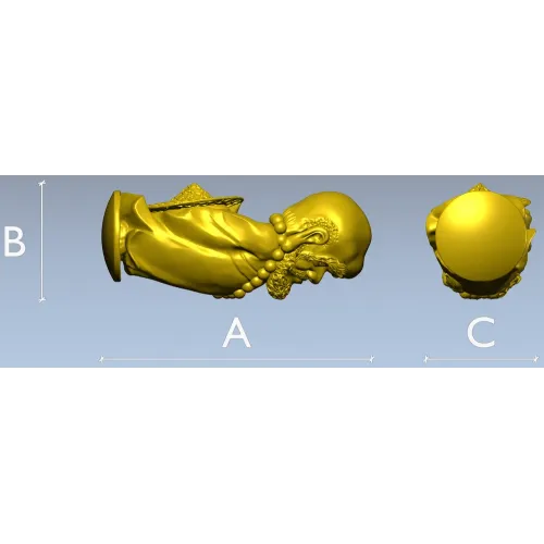 Бюст Бодхидхармы - 3D модель STL для ЧПУ